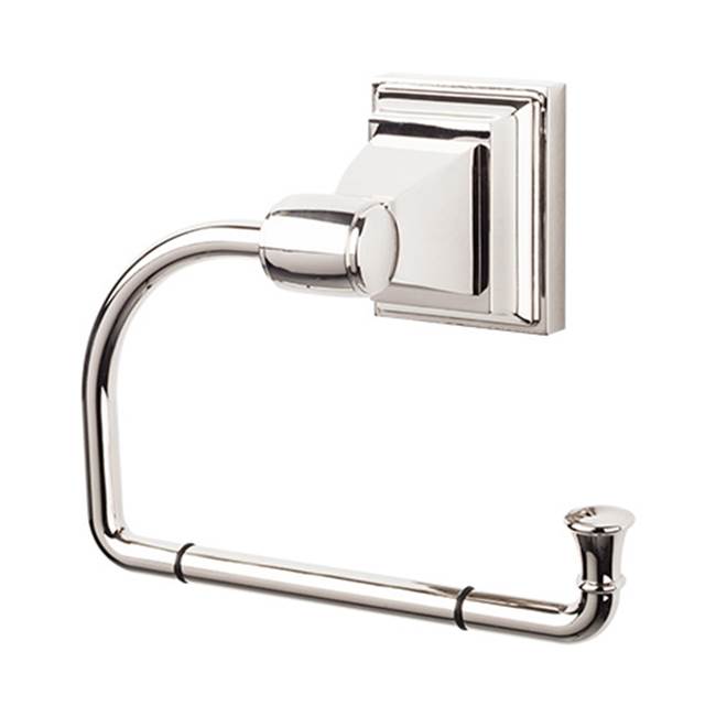 Top Knobs - Stratton Bath Tissue Hook  Polished Nickel - Polished Nickel
