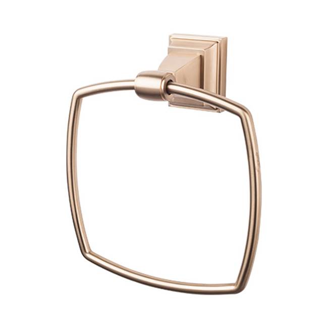 Top Knobs - Stratton Bath Ring  Brushed Bronze - Brushed Bronze