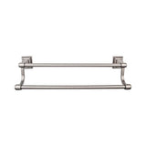 Top Knobs - Stratton Bath Towel Bar 18 Inch Double Antique Pewter - Antique Pewter