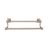 Top Knobs - Stratton Bath Towel Bar 18 Inch Double Brushed Bronze - Brushed Bronze