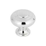 Top Knobs - Kent Knob 1 1/4 Inch Polished Chrome - Polished Chrome