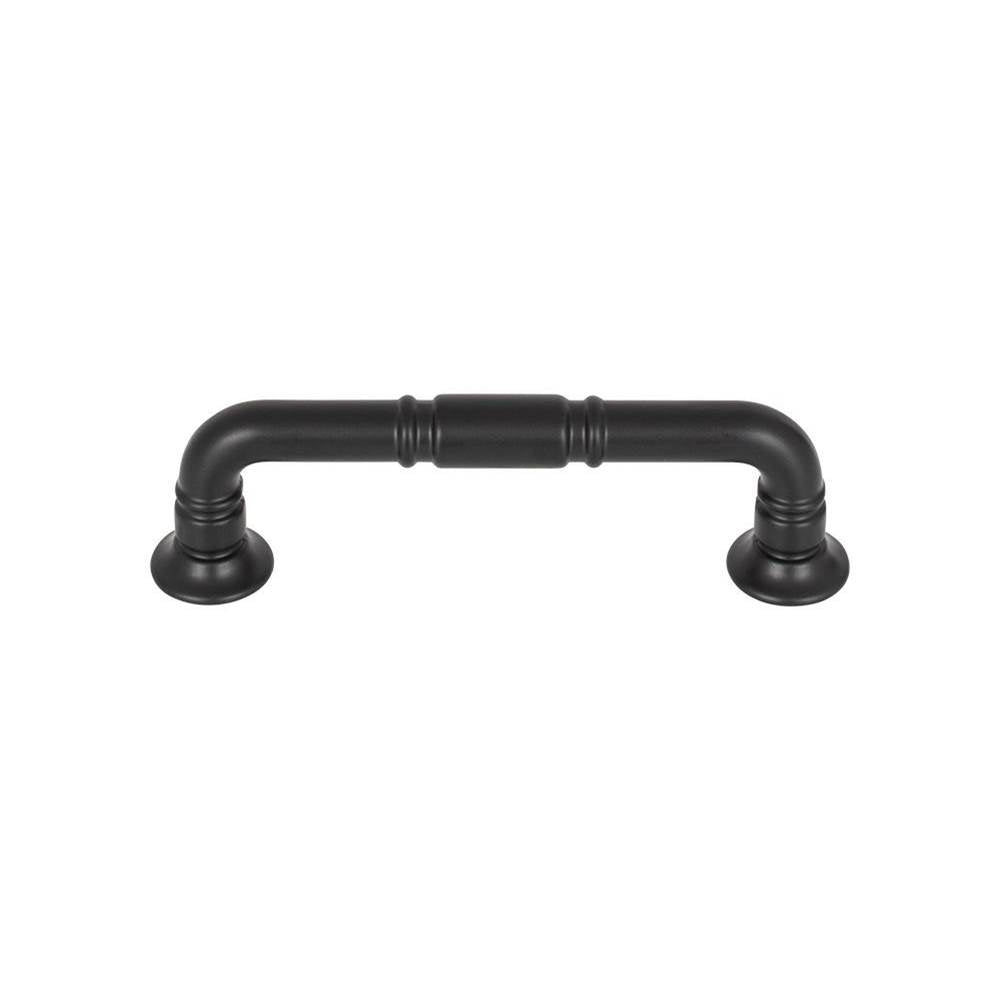 Top Knobs - Kent Pull 3 3/4 Inch (c-c) Flat Black - Flat Black