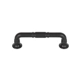 Top Knobs - Kent Pull 3 3/4 Inch (c-c) Flat Black - Flat Black