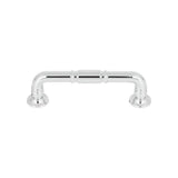 Top Knobs - Kent Pull 3 3/4 Inch (c-c) Polished Chrome - Polished Chrome