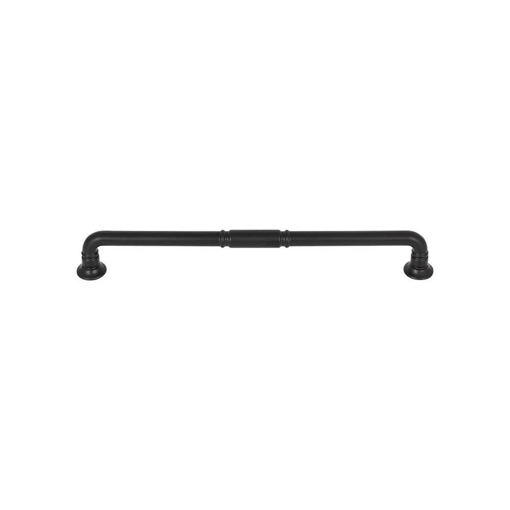 Top Knobs - Kent Pull 8 13/16 Inch (c-c) Flat Black - Flat Black