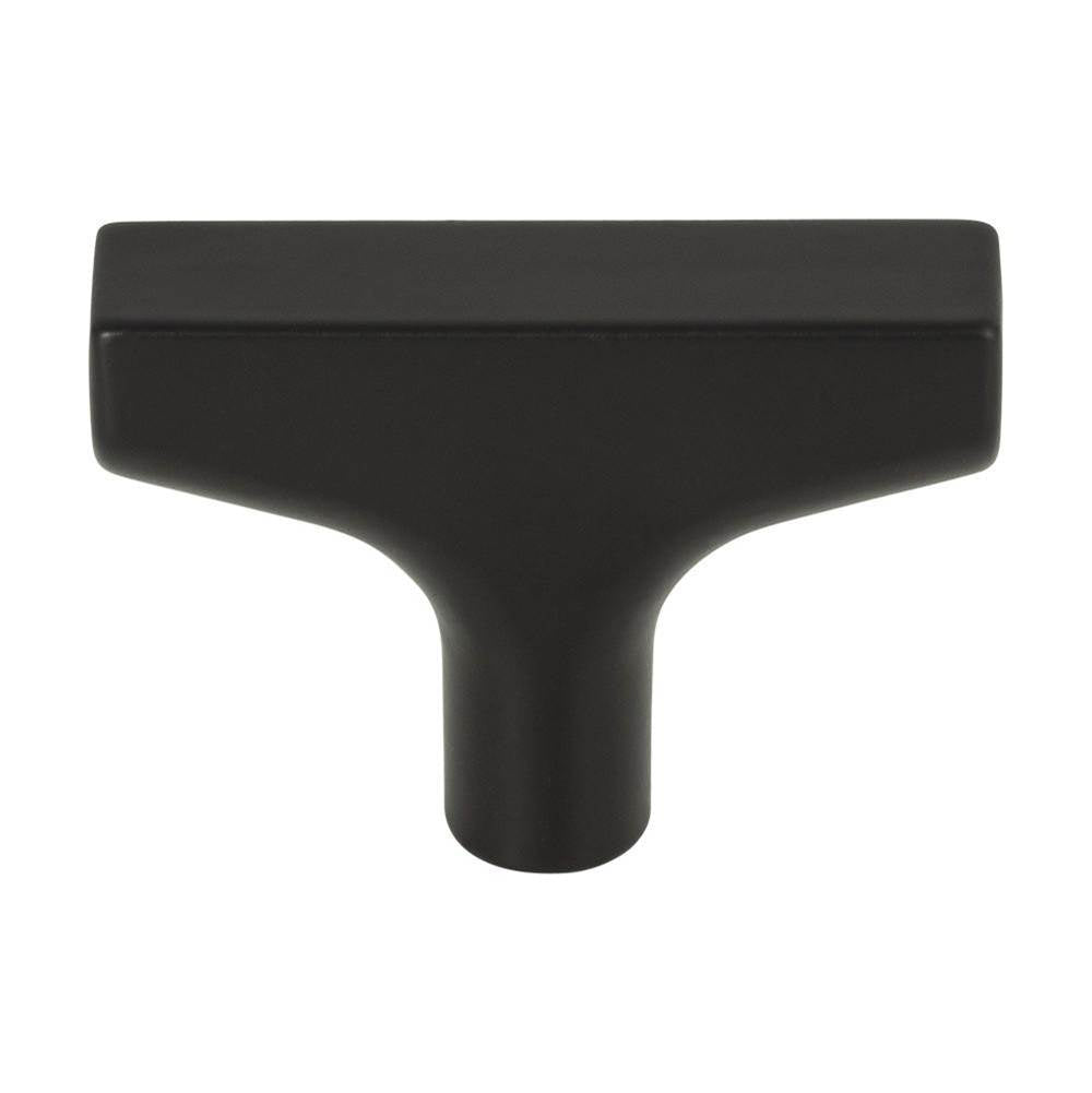 Top Knobs - Riverside T-Knob 2 Inch Flat Black - Flat Black