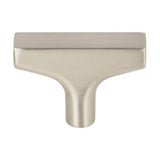 Top Knobs - Riverside T-Knob 2 Inch Brushed Satin Nickel - Brushed Satin Nickel