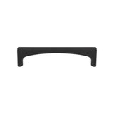 Top Knobs - Riverside Pull 3 3/4 Inch (c-c) Flat Black - Flat Black