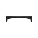 Top Knobs - Riverside Pull 5 1/16 Inch (c-c) Flat Black - Flat Black
