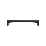 Top Knobs - Riverside Pull 6 5/16 Inch (c-c) Flat Black - Flat Black