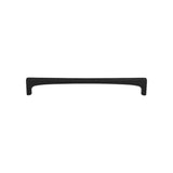 Top Knobs - Riverside Pull 7 9/16 Inch (c-c) Flat Black - Flat Black