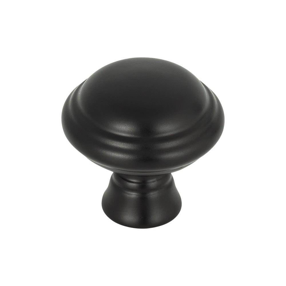 Top Knobs - Henderson Knob 1 1/4 Inch Flat Black - Flat Black