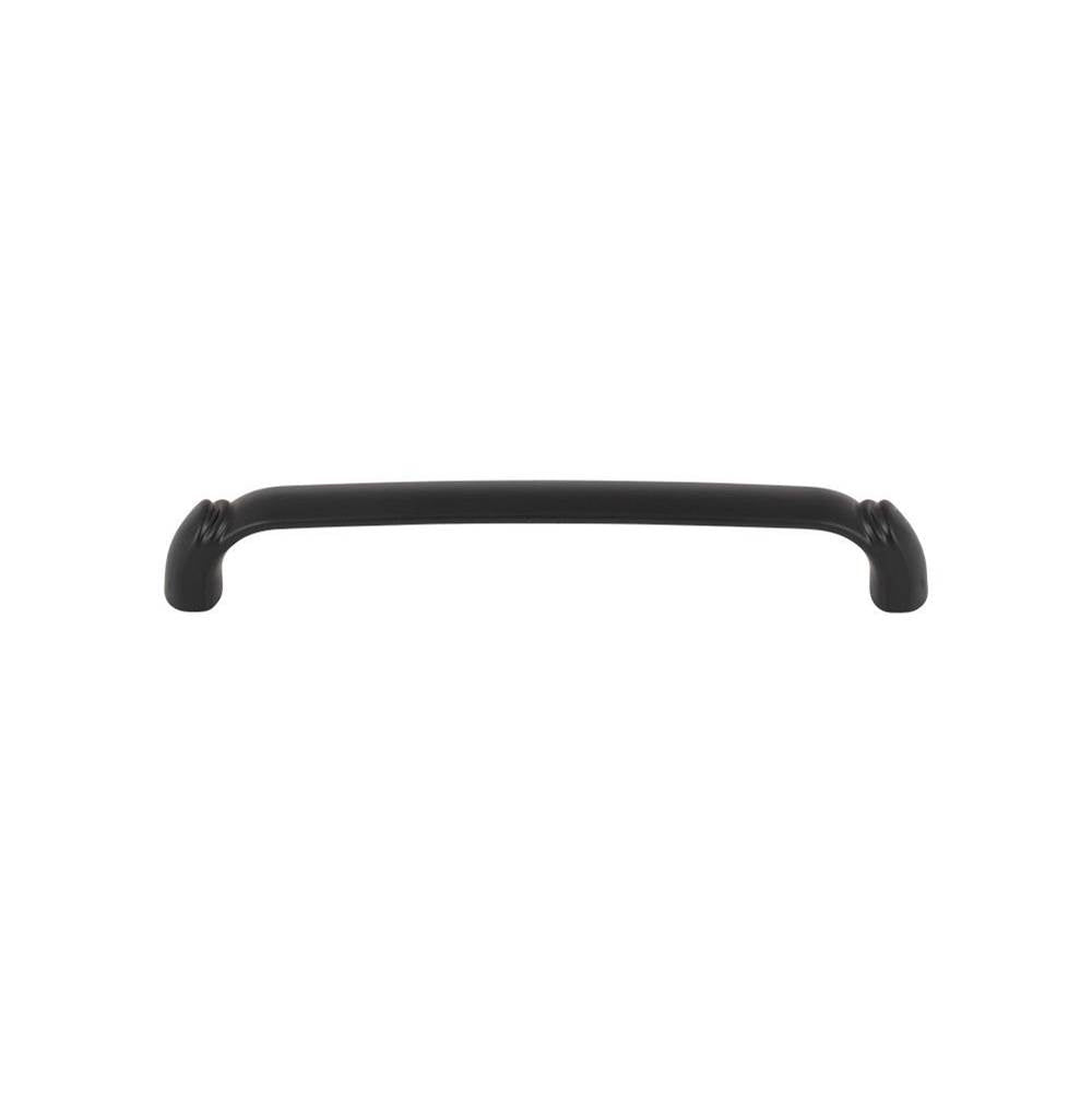 Top Knobs - Pomander Pull 6 5/16 Inch (c-c) Flat Black - Flat Black