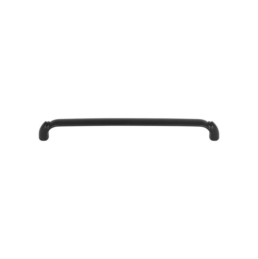 Top Knobs - Pomander Pull 8 13/16 Inch (c-c) Flat Black - Flat Black