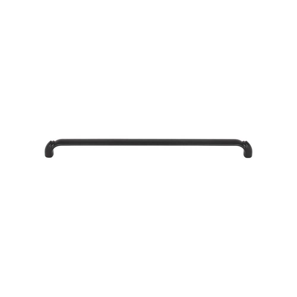 Top Knobs - Pomander Pull 12 Inch (c-c) Flat Black - Flat Black
