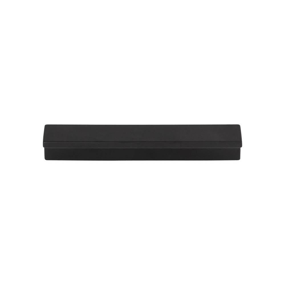 Top Knobs - Minetta Tab Pull 3 3/4 Inch (c-c) Flat Black - Flat Black