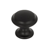 Top Knobs - Barrow Knob 1 1/4 Inch Flat Black - Flat Black