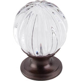 Top Knobs - Clear Melon Crystal Knob 1 1/8 Inch Oil Rubbed Bronze Base - Oil Rubbed Bronze