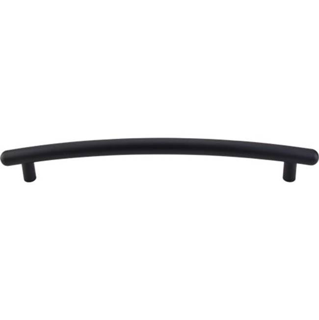 Top Knobs - Curved Appliance Pull 12 Inch (c-c) Flat Black - Flat Black