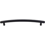 Top Knobs - Curved Appliance Pull 12 Inch (c-c) Flat Black - Flat Black