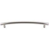 Top Knobs - Curved Appliance Pull 12 Inch (c-c) Brushed Satin Nickel - Brushed Satin Nickel