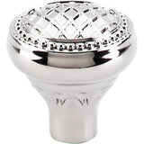 Top Knobs - Trevi Round Knob 1 5/16 Inch Polished Nickel - Polished Nickel