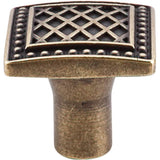 Top Knobs - Trevi Square Knob 1 1/4 Inch German Bronze - German Bronze