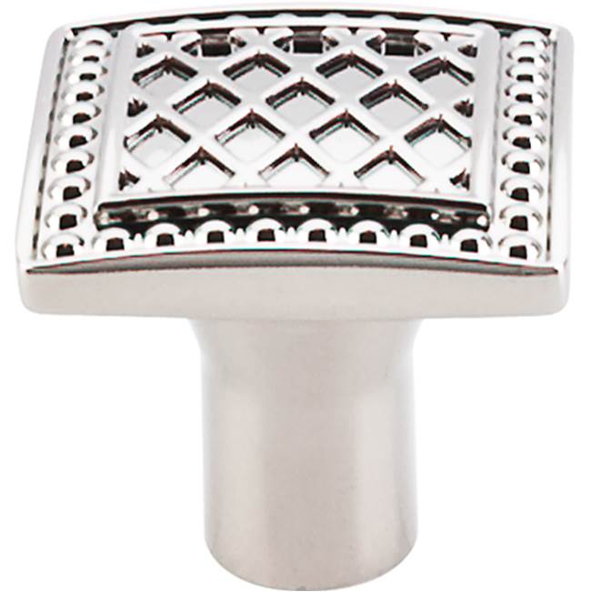 Top Knobs - Trevi Square Knob 1 1/4 Inch Polished Nickel - Polished Nickel