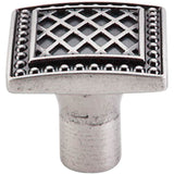 Top Knobs - Trevi Square Knob 1 1/4 Inch Pewter Antique - Pewter Antique