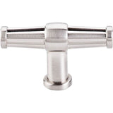 Top Knobs - Luxor T-Handle 2 1/2 Inch Brushed Satin Nickel - Brushed Satin Nickel
