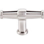 Top Knobs - Luxor T-Handle 2 1/2 Inch Brushed Satin Nickel - Brushed Satin Nickel