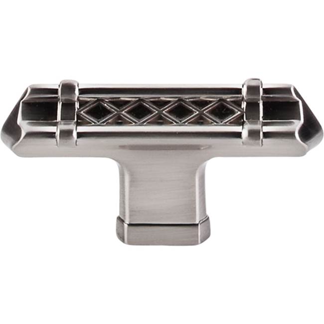 Top Knobs - Tower Bridge T-Handle 2 5/8 Inch Brushed Satin Nickel - Brushed Satin Nickel