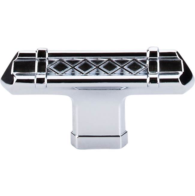 Top Knobs - Tower Bridge T-Handle 2 5/8 Inch Polished Chrome - Polished Chrome