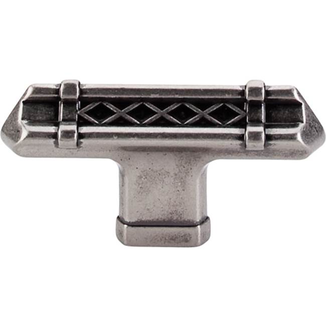 Top Knobs - Tower Bridge T-Handle 2 5/8 Inch Pewter Antique - Pewter Antique
