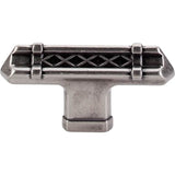 Top Knobs - Tower Bridge T-Handle 2 5/8 Inch Pewter Antique - Pewter Antique