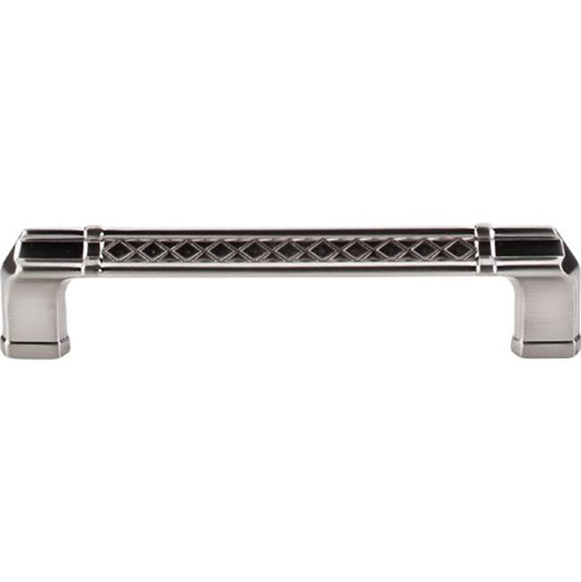 Top Knobs - Tower Bridge Pull 5 Inch (c-c) Brushed Satin Nickel - Brushed Satin Nickel