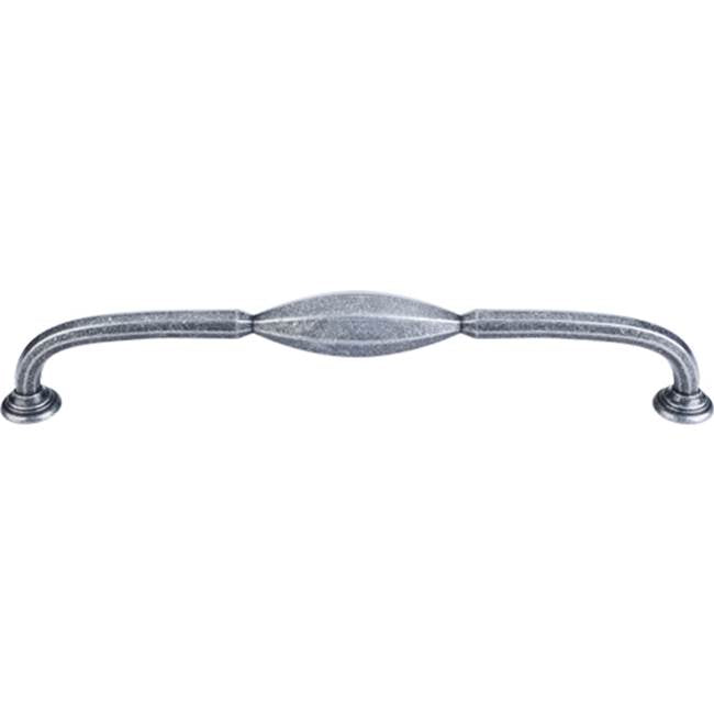 Top Knobs - Chareau (R) D Pull 8 13/16 Inch (c-c) Black Iron - Black Iron