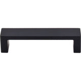 Top Knobs - Modern Metro Pull 3 3/4 Inch (c-c) Flat Black - Flat Black