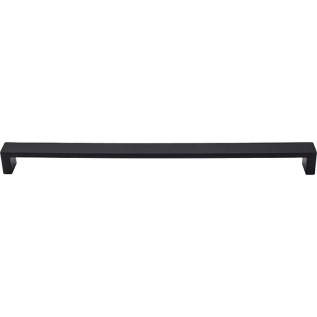 Top Knobs - Modern Metro Pull 12 Inch (c-c) Flat Black - Flat Black