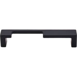 Top Knobs - Modern Metro Notch Pull A 5 Inch (c-c) Flat Black - Flat Black