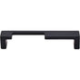 Top Knobs - Modern Metro Notch Pull A 5 Inch (c-c) Flat Black - Flat Black