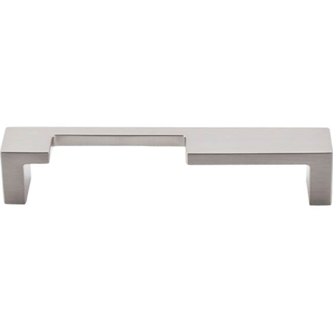 Top Knobs - Modern Metro Notch Pull A 5 Inch (c-c) Brushed Satin Nickel - Brushed Satin Nickel