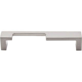 Top Knobs - Modern Metro Notch Pull A 5 Inch (c-c) Brushed Satin Nickel - Brushed Satin Nickel