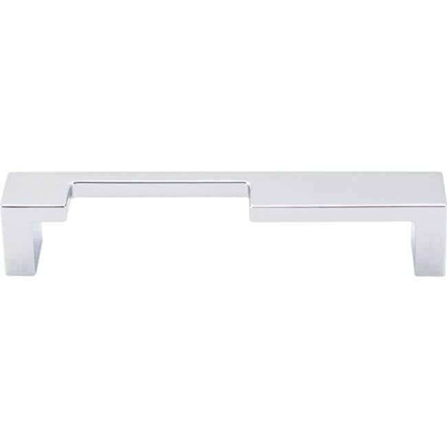 Top Knobs - Modern Metro Notch Pull A 5 Inch (c-c) Polished Chrome - Polished Chrome