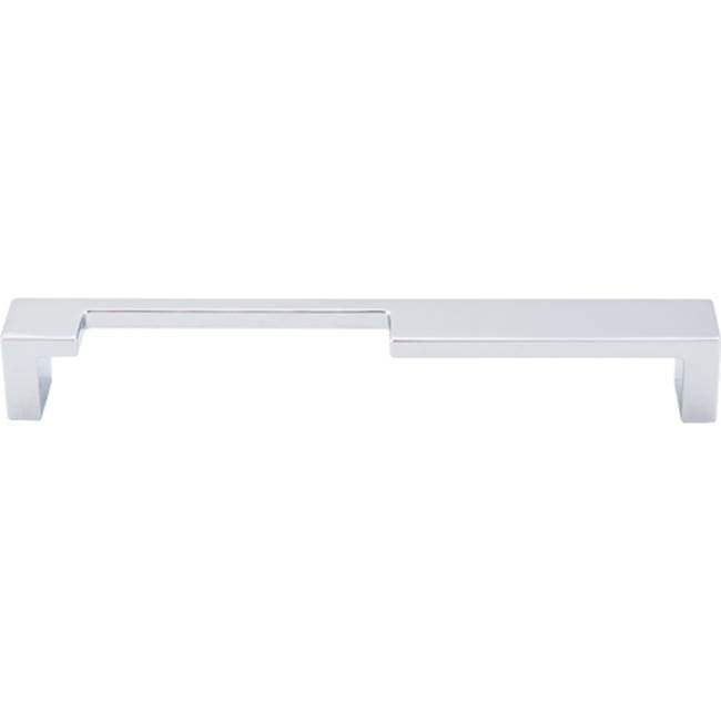 Top Knobs - Modern Metro Notch Pull A 7 Inch (c-c) Polished Chrome - Polished Chrome