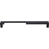 Top Knobs - Modern Metro Notch Pull A 9 Inch (c-c) Flat Black - Flat Black
