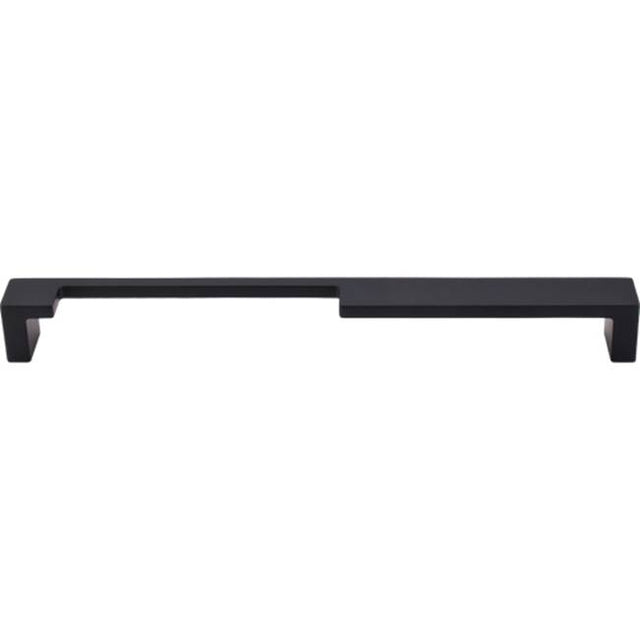 Top Knobs - Modern Metro Notch Pull A 9 Inch (c-c) Flat Black - Flat Black
