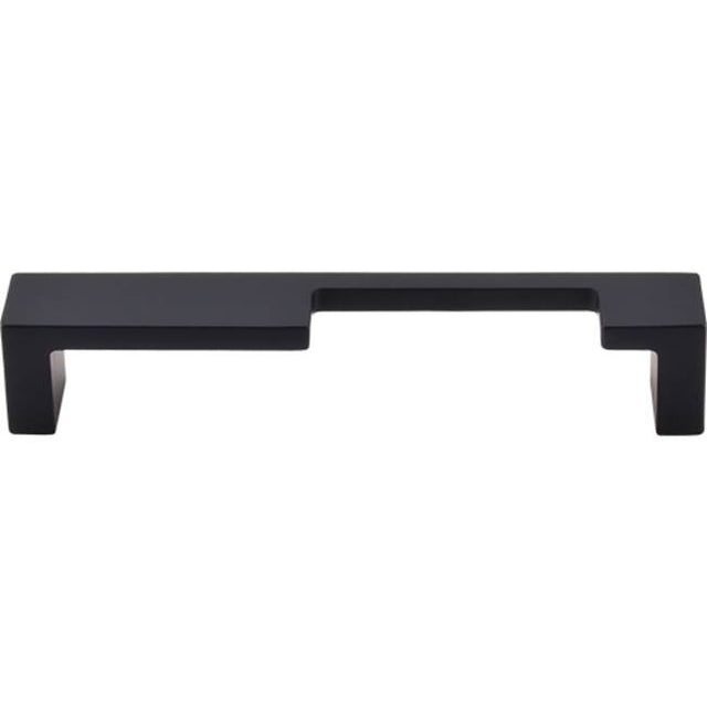 Top Knobs - Modern Metro Notch Pull B 5 Inch (c-c) Flat Black - Flat Black