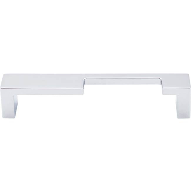 Top Knobs - Modern Metro Notch Pull B 5 Inch (c-c) Polished Chrome - Polished Chrome