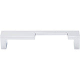 Top Knobs - Modern Metro Notch Pull B 5 Inch (c-c) Polished Chrome - Polished Chrome